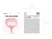 Picture of FOIL BALLOON HEART ITS A GIRL PASTEL PINK 18 INCH